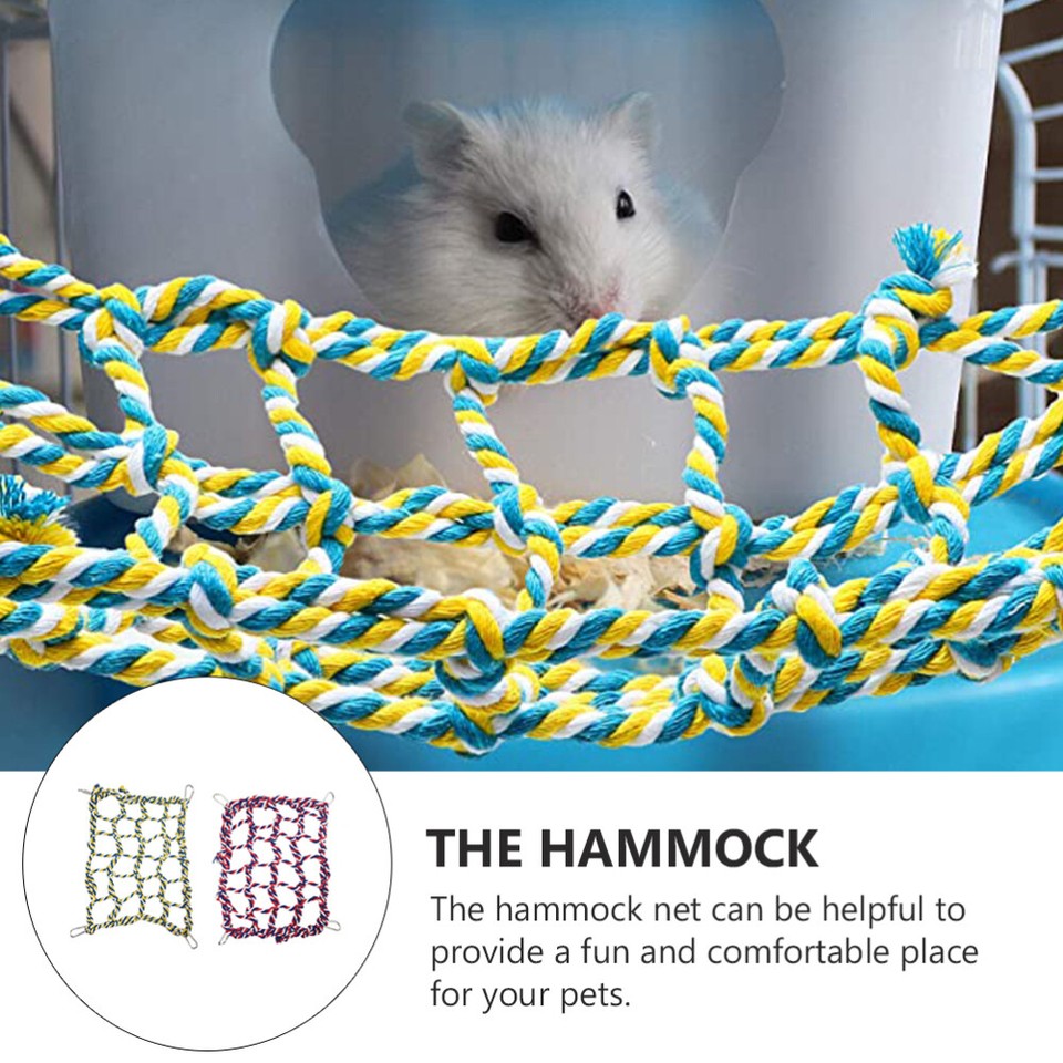 Set Amaca Per Criceti | 6 Pezzi | Letto E Giocattoli | Per Gabbie | Morbido E Colorato - Foto 3