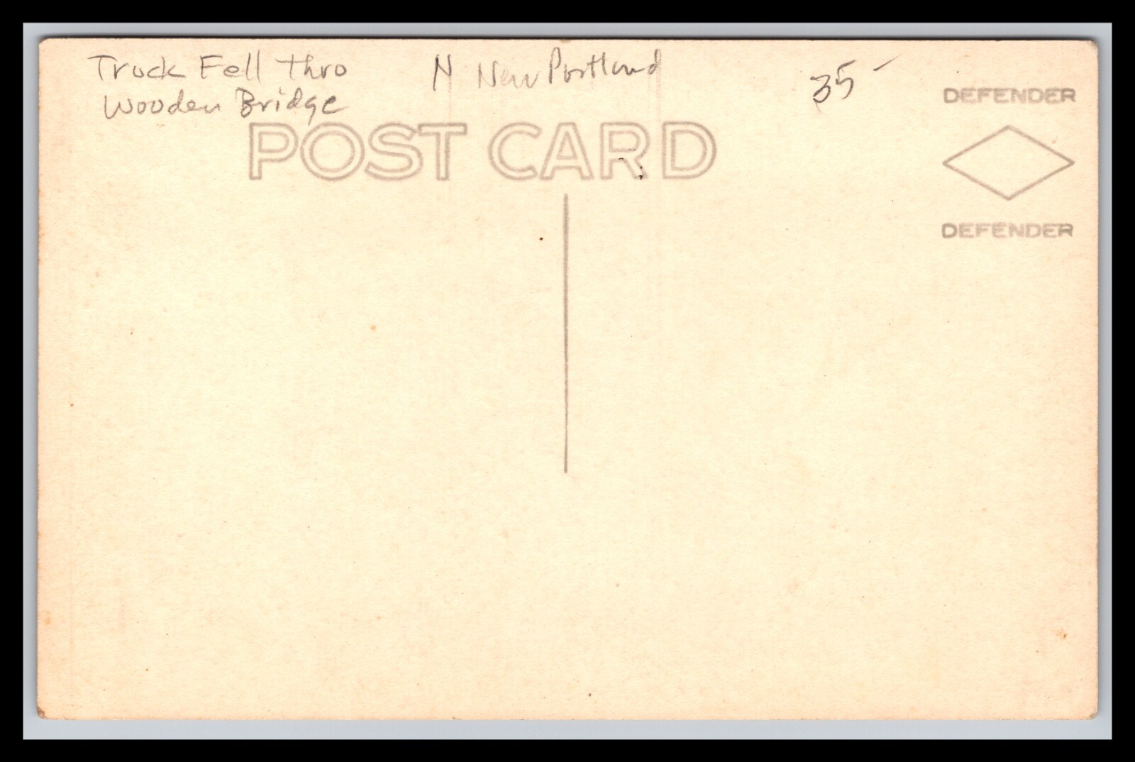 RPPC Maine Truck Fell Into Wooden Bridge New Portland, ME eBay