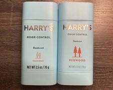 Harry's Odor Control Deodorant Redwood, 2.5 Oz LOT OF 2 New