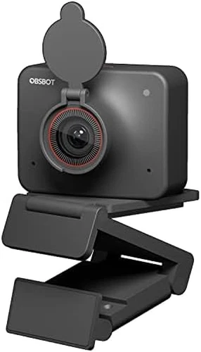 Meet Ai-Powered 4K Webcam, AI Framing & Autofocus, Webcam with Microphone, Backg