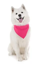 4 Pieces Dog Solid Bandanas Scarf Triangle Bibs for Small to Medium Pets