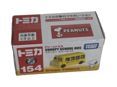 Dream Tomica #154 Yellow Snoopy School Bus - Peanuts | eBay
