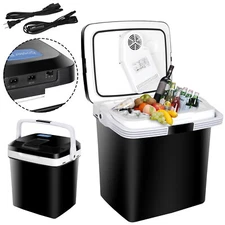 12V DC Electric Mini Fridge Cooler and Warmer Refrigerator with Handle for Car 