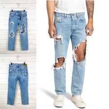 Diesel Mharky in 0076m Light Wash DESTROYED Slim SKINNY Jeans 31 X 32 for  sale online | eBay