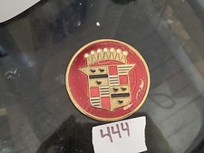 VINTAGE 1940S 50S CADILLAC BRASS WHEEL CAP EMBLEM OEM GM