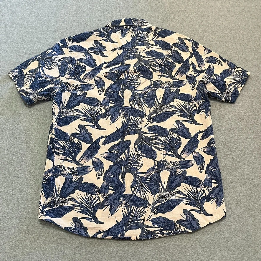 Camisa masculina American Rag manga curta grande com botões havaiana Aloha - Imagem 2 de 4