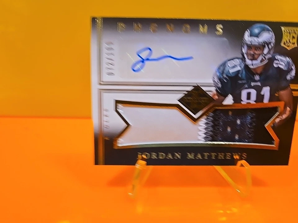 2014 Panini Limited Phenoms /199 Jordan Matthews #184 Rookie Auto RC RPA - Image 4 of 4