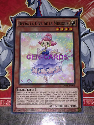 Yu Gi Oh Opera Karte Die Diva der Musik Core-FR008x3