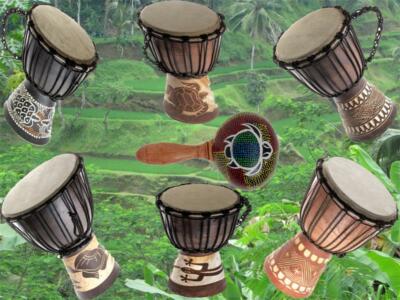 60 Modelle 30cm Hohe Kinder Djembe Drum Trommel Bongo Drum Buschtrommel Kids