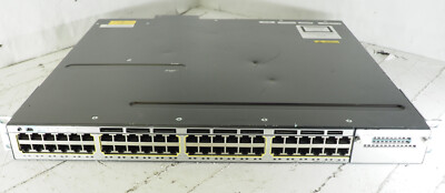 Cisco Catalyst 3750-X Series WS-C3750X-48PF-S 48-Port UPOE Switch 1 x PSU