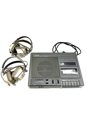 EIKI 5090A Cassette Tape Recorder Portable w/Multiple Headphone Ports