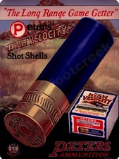 Peters Ammunition 9" x 12" Metal Sign