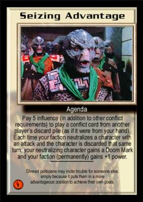 Babylon 5: Seizing Advantage [Lightly Played] from set Deluxe Edition B5 Precede