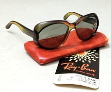 1960s B L RAY-BAN BRYCE-OPTYL Round Honey Frames Number 1100 Frame AUSTRIA