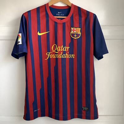 FC Barcelona 2011/12 Heim Fußball Trikot Nike Herren M Medium Dri-Fit