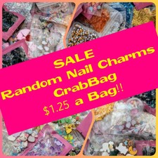 SUPER SALE GRAB BAG Nail Charms, Glitter, etc Nail Art Face Festival Crafts USA