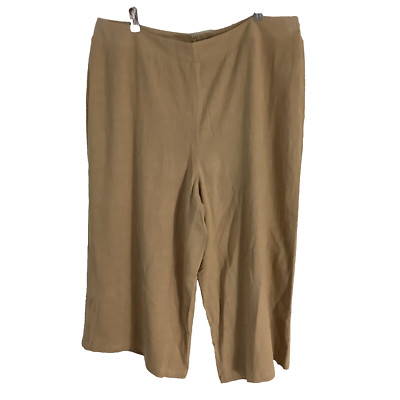 NWT MAREE POUR TOI SIZE 18 WIDE LEG ANKLE DRESS  PANTS BEIGE CAREER CASUAL