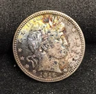 Monster Rainbow Toning 1916 D Barber Quarter
