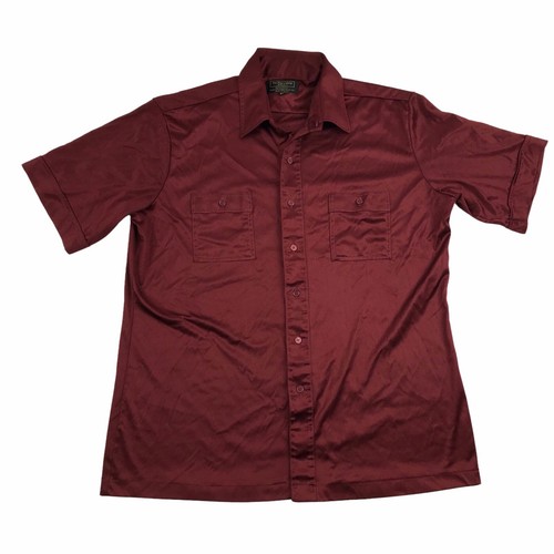 Vtg JCPenney Mens XL Red Polyester 