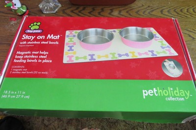 top paw stay put bowl and mat set