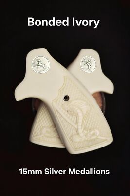 Colt King Cobra 2019-2025 Ext Target Grips FlatTop/Stipple Inset Cobra Opt Top