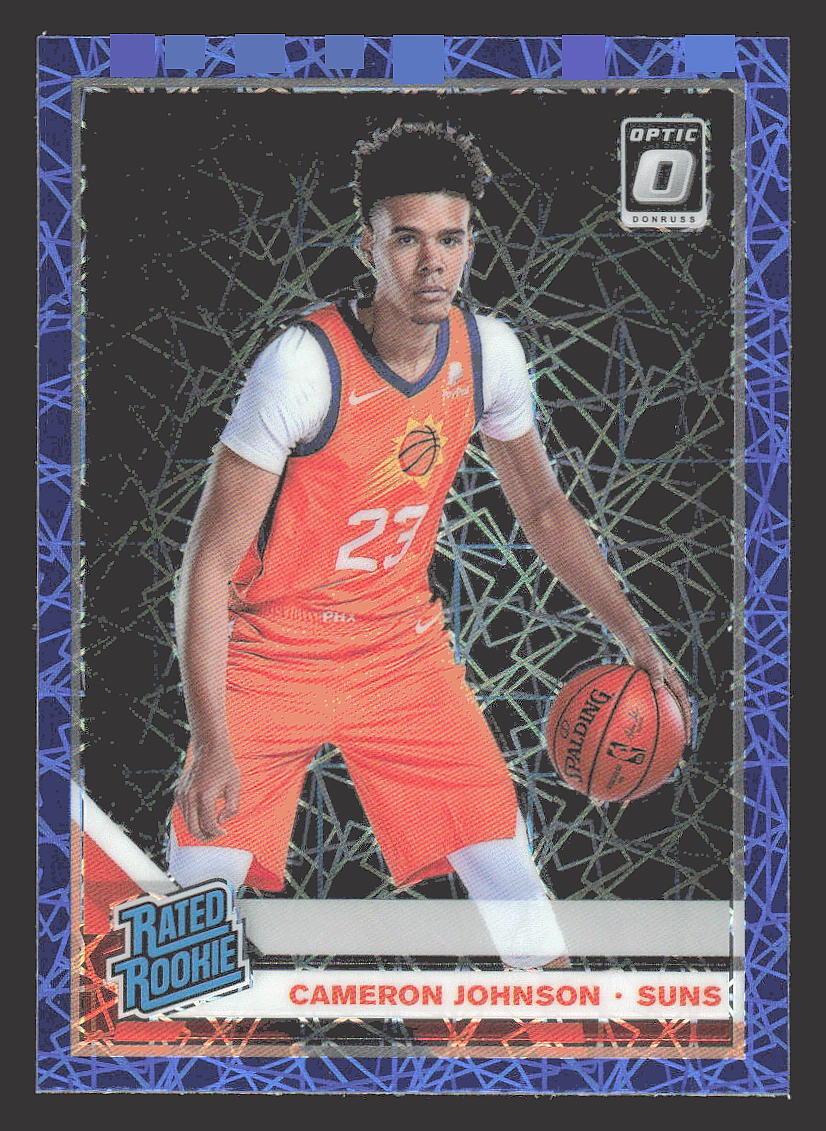 2019 Donruss Optic Blue Velocity #200 Cameron Johnson  Phoenix Suns