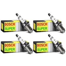 4 Pcs Spark Plugs Bosch Silver For 1995-1996 VOLKSWAGEN PASSAT L4-2.0L