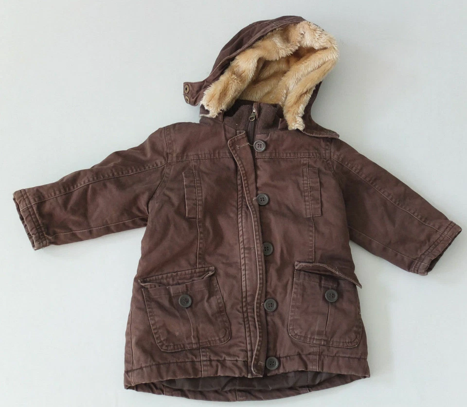* impidimpi schöner Parka Mantel mit Kapuze Gr. 86 92 TOP