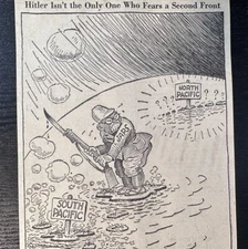1943 Cincinnati WWII WW2 Japan  Japanese South Pacific North Pacific Cartoon