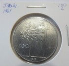 1961 Italy 100 Lire Coin — photo 1