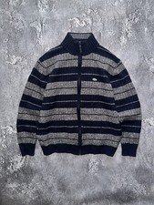 Rare Vintage 90s Lacoste Full Zip Up Wool Sweater Y2K