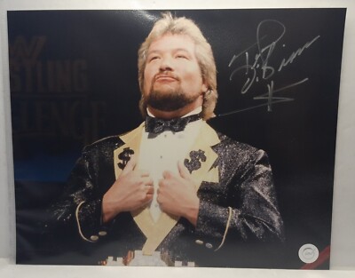 Autographed the Million Dollar Man Ted Dibiase 8''x10'' Photo w/IA COA Card & Holo
