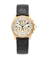 Cartier Ronde Chronograph Yellow Gold / White Dial / 1992 / 15300C1049