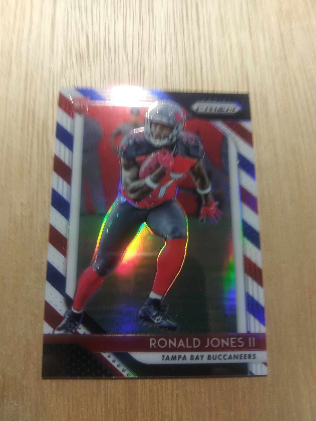2018 Panini Prizm Red-white-blue Prizm #214 Ronald Jones II RC!