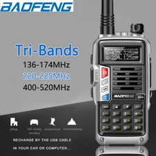 BAOFENG VHF UHF TRI-BAND FM HAM 2800MAH TWO-WAY RADIO WALKIE TALKIE TRANSCEIVER