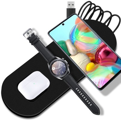 3 in 1 Wireless Charger Fast Charging Stand Pad Cable for T-Mobile OnePlus 9 Pro