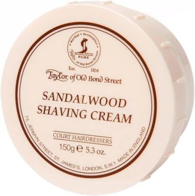 Taylor of Old Bond Street Sandelholz Rasiercreme Schale 150g SCHNELLER KOSTENLOSER VERSAND
