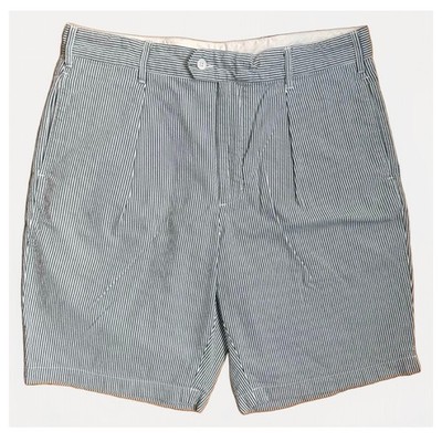 Engineered Garments Sunset Short Seersucker Stripe White/Navy L USA F/S