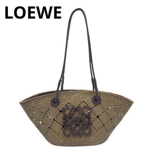 LOEWE ANAGRAM BASKET BAG SMALL OLIVE 1M25 335721