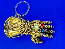 Thanos Infinity Gauntlet Hand Keyring Avengers Jeweled Bottle Opener Keychain 