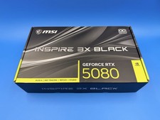 MSI RTX 5080 Inspire 3X OC Black 16GB GDDR7 2655 MHz NVIDIA Graphics Card