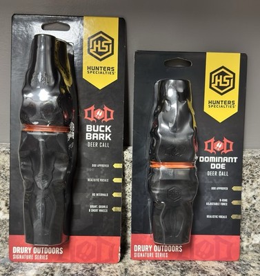 2 For 1 Buck Bark Deer Call & Dominant Doe Deer Call - Brand New