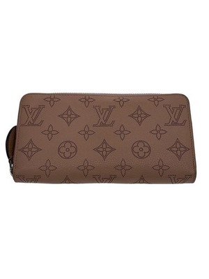 Louis Vuitton Long Wallet Zippy Mahina Cowhide PNK Ladies' Used