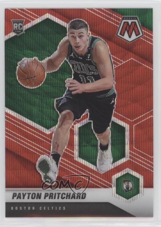 2020-21 Panini Mosaic Rookie Mosaic Red Wave Prizm Payton Pritchard #210 7ba