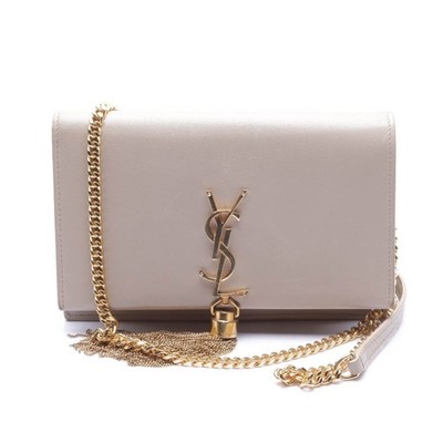 Schultertasche Saint Laurent Weiß Kaia Mini