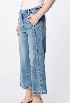 Dear John Audrey Wide Leg Jean Denim Cotton Surfwind Size 27 NWT Retail $105