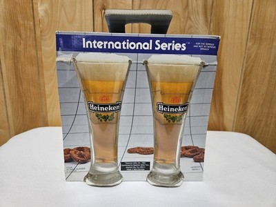 NIB Heineken International Beverage Drinking Glasses Set of 4 11.5 oz