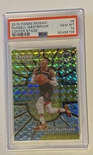 2019 Mosaic Center Stage REFRACTIVE RUSSELL WESTBROOK Card PSA 10 GEM MINT