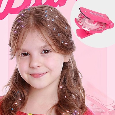 Shining Diamond Bling Hair Sparkle Stapler Machine Set 180 Gems for Decor Girls