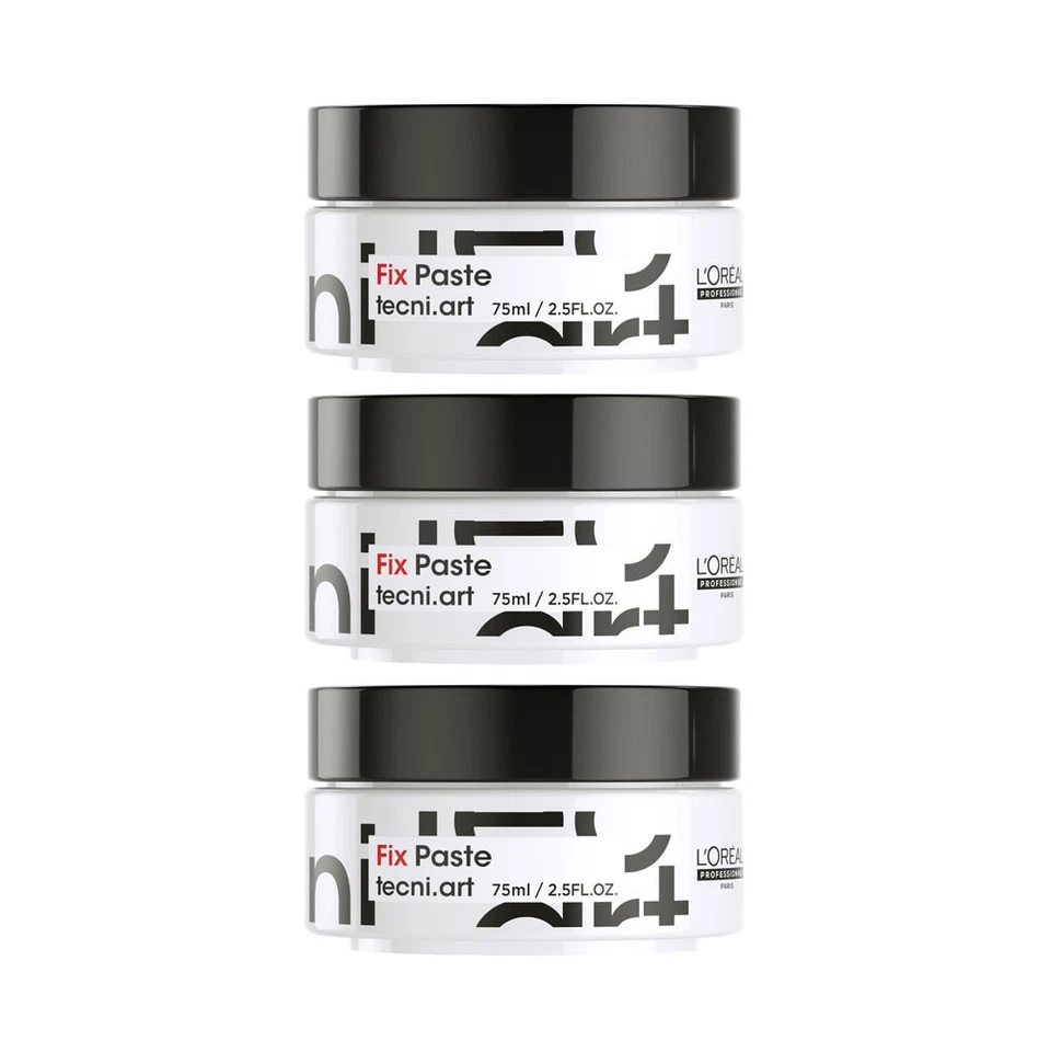 L'ORÉAL PROFESSIONNEL PARIS 3x Loreal Professionnel Homme Fix Paste 75 ml - ehem. Poker Paste
